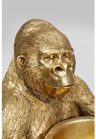 Gorilla Holding Bowl dekorácia zlatá 41cm