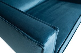 BePureHome Rodeo zamatové dizajnové kreslo - Antracitová