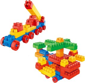 LEAN Toys Stavebnica Priestorové farebné kocky Sada 260 el.