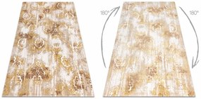 Koberec AKRYL VALS 0W9985 H02 58 Kvety ornament béž / medený