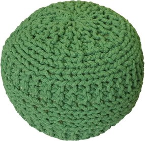 KUDOS Textiles Pvt. Ltd. MEGA AKCE: Sedací vak TEA POUF 14 zelený - 40x40x35 cm