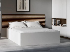 Posteľ BELLA 140 x 200 cm, biela Rošt: S latkovým roštom, Matrac: Matrac Somnia 18 cm