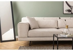 Svetlobéžová rohová pohovka Artie Jivago, pravý roh