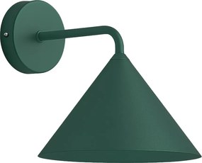 Nástenné svietidlo Capital, 1x zelené kovové tienidlo, (fi 21cm), gr