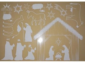 DECOLED Dekorativní polep do oken A3 Betlém