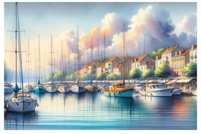 Obraz pokojná marina za úsvitu