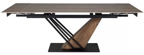Jedálenský stôl Michel II 180 x 90 cm, dub / čierna