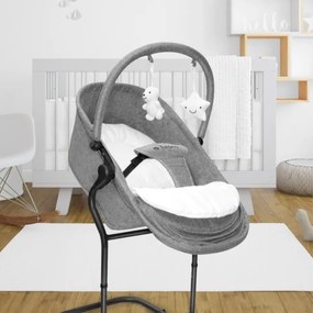 Detské hojdacie kreslo 4v1 Moon 35 sivé