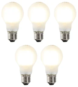 Sada 5 stmievateľných LED žiaroviek E27 A60 matná 7W 806lm 2700K