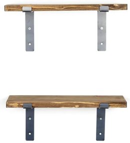 SADA 2x Nástenná polica smrek