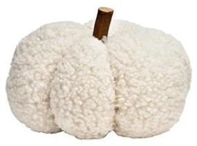 Dekoračná teddy tekvica, biela, 23 cm