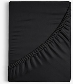 Goldea bavlnená napínacia plachta - čierna 160 x 200 cm
