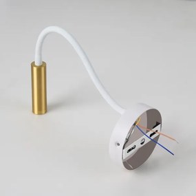 Brilagi - LED Stmievateľná flexibilná nástenná lampa MAYA 1xG9/4W/230V biela/zlatá