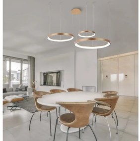 Azzardo AZ5026 - LED Stmievateľný luster na lanku AGNES LED/120W/230V zlatá