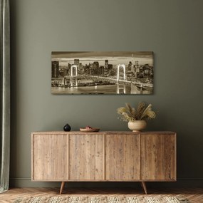 Obraz - Zlaté veľkomesto (120x50 cm)