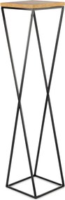 STOJAN NA KVETINÁČ LOFT6 100X24X24 CM ČIERNA/HNEDÁ