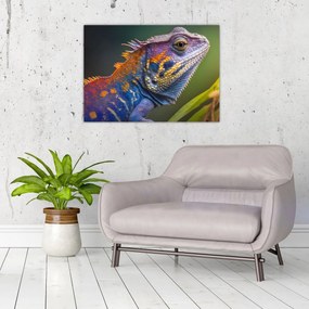 Obraz - Sfarbený leguán (70x50 cm)