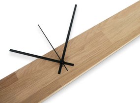 SENTOP | Minimalistické hodiny z prírodného dreva I SENTOP MAS020-3041-SILVER-60x8cm analógové