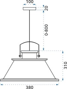 Toolight - Stropné svietidlo ASTI B 1xE27, čierna-zlatá, OSW-00179