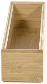 Organizér Compactor Bamboo Box, 30 x 7,5 x 6,35 cm, prírodné drevo