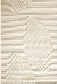 TZ Béžový obdĺžnikový geometrický koberec Strado Polo Path Camel vzor pruhy Rozmer: 120x170 cm