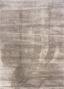 Koberec Microsofty 8301 béžový shaggy obdĺžnikový – vlas 30 mm Rozmer: 160x220 cm