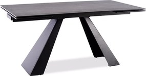 SI Keramický stôl Salvadore v antracitovej farbe