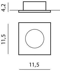 Podľadové svietidlo Hugo 1 Downlight chróm