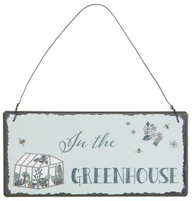 Ib Laursen Plechová ceduľka Greenhouse