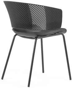 Čierne jedálenské stoličky v súprave 4 ks Yeray – Kave Home