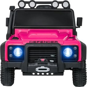 Elektrické autíčko Land Rover Defender 110 SVX ružové