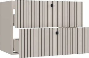 Závěsná skříňka pod umyvadlo Tigo 2S 80 cm kašmír
