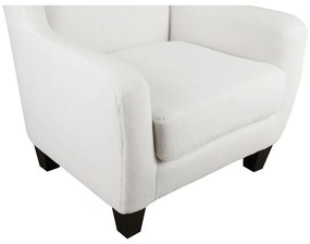 Biele zamatové kreslo ušiak Zhili - Støraa