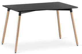 Jedálenský stôl ADRIA 120x80 cm - buk/čierna