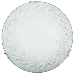 CLX Nástenné / stropné osvetlenie s kvetinovým vzorom TUSCANY, 1xE27, 60W, 30cm, okrúhle