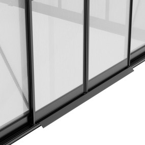 Skleník 245 x 305 x 370 cm, zosilnená konštrukcia, polykarbonát 6 mm