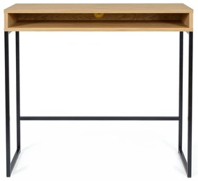 Pracovný stôl s doskou v dubovom dekore 35x100 cm Frame – Woodman