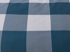 XPOSE® Bavlnené  obliečky KÁRO  na dve postele - modré