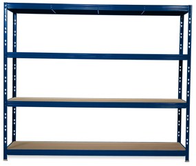 3x Policový regál 2000 X 2370 X 600, modrý 3XRR1-6024-4-5017