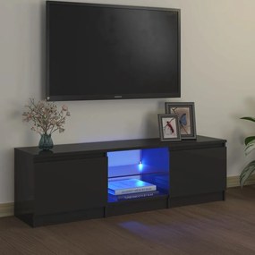 TV skrinka s LED svetlami sivá 120x30x35,5 cm