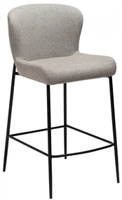 GLAM ČALÚNENÁ BAROVÁ STOLIČKA pebble earth/black