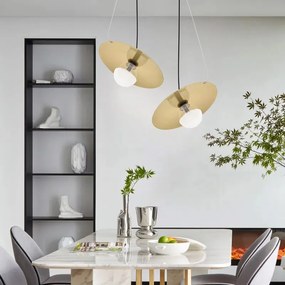 Toolight Toolight, stropné svietidlo 1xG9 APP1417-CP, zlatá-čierna, OSW-02464