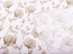 Biante Bavlnený záves Sandra SA-252 Béžové poľné kvety 130x220 cm