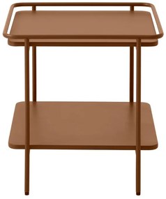 Dizajnový odkladací stolík Harinder 45 cm terakota