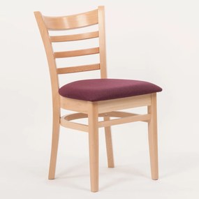 Stima Stolička AMERICA Vyberte odtieň ->: Buk, Vyberte látku ->: BOSS bordo 9