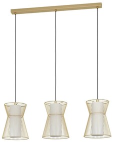 Eglo 99636 - Luster na lanku MASETA 3xE27/40W/230V zlatá