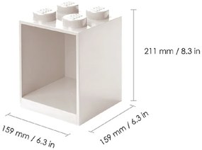 Súprava 2 detských červených nástenných políc LEGO® Brick