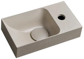 Svetlosivé betónové umývadlo 31x17 cm Piccolino – Sapho