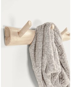 Nástenný vešiak z tíkového dreva v prírodnej farbe 63 cm Gaillech – Kave Home