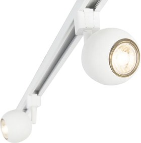 Inteligentný moderný koľajnicový systém biely 1-fázový vrátane 3 Wifi GU10 - Gissi